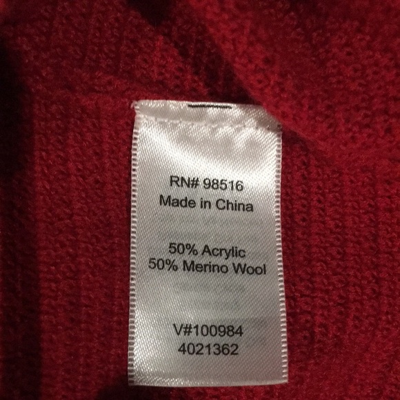 Coldwater creek red turtleneck sweater - Picture 5 of 6